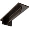 Ekena Millwork Heaton Hidden Support Steel Bracket w/ 6" Support Depth, Antiqued Bronze 3"W x 10"D x 2"H BKTM03X10X02HEABZ - alternate 1